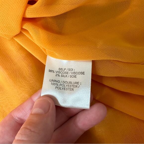 Tanya Taylor Jeana‎ Floral Pleated Midi Skirt in Ikat Flower Orange Sz 12 - Picture 7 of 9